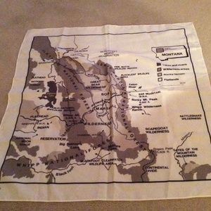 Authentic Whipp Montana Wilderness, Forest, Refuge Souvenir Scarf